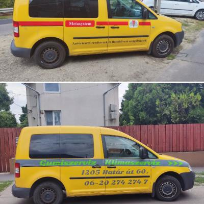 Szerviautó autódekor